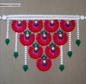 rangoli using bangles