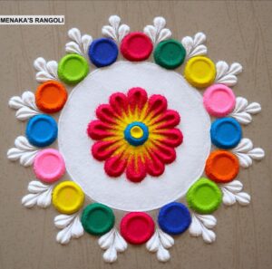 Easy rangoli designs for kids