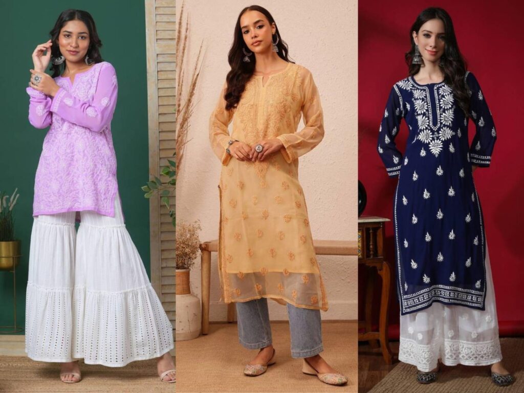 chikankari kurtis